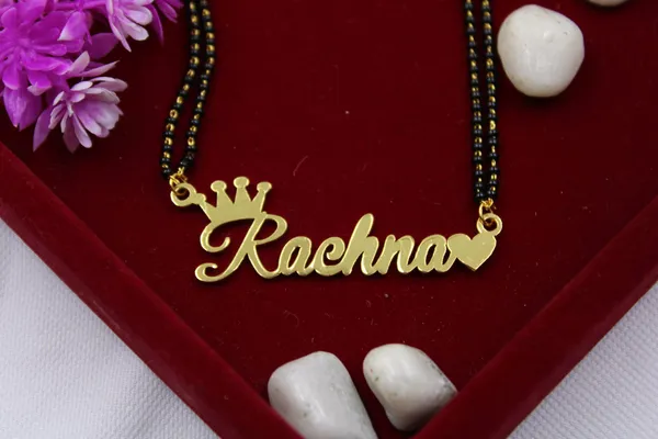 Gold_,_Rose_Gold_Or_Silver_Brass_Single_Name_Heart_Crown_Mangalsutra_For_Women