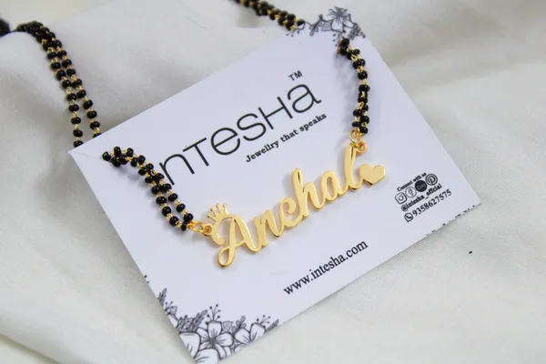 Gold_,_Rose_Gold_Or_Silver_Brass_Single_Name_Heart_Crown_Mangalsutra_For_Women