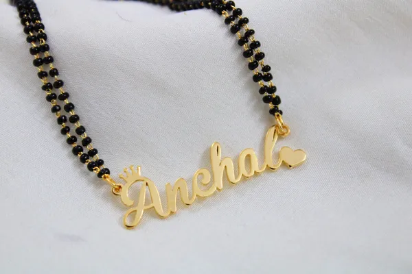 Gold_,_Rose_Gold_Or_Silver_Brass_Single_Name_Heart_Crown_Mangalsutra_For_Women