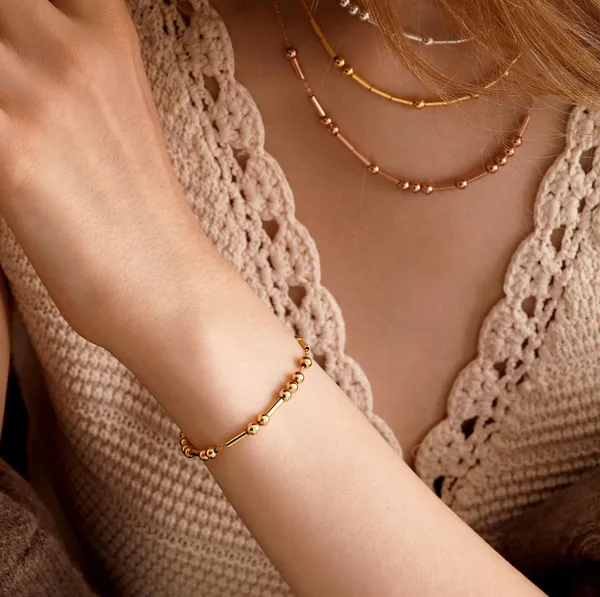 Gold_,_Rose_Gold_Or_Silver_Brass_Morse_Code_Anti_Tarnish_Bracelet_For_Unisex