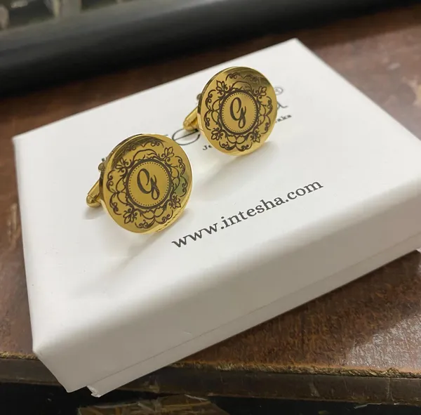 Gold_,_Rose_Gold_Or_Silver_Brass_Engraved_Initial_Name_Cufflinks_For_Men