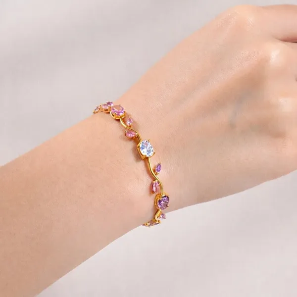 Gold_Brass_18K_Plated_Tulip_Multi_Floral_Anti-Tarnish_Bracelet