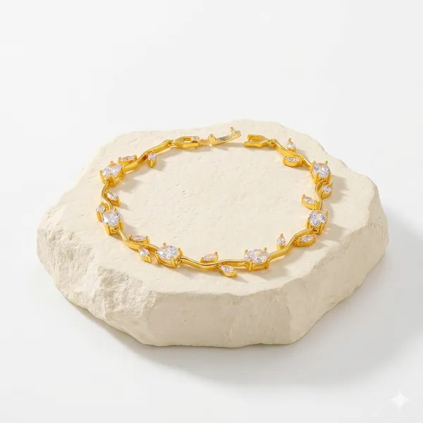 Gold_White_Brass_18K_Plated_Tulip_Floral_Anti-Tarnish_Bracelet