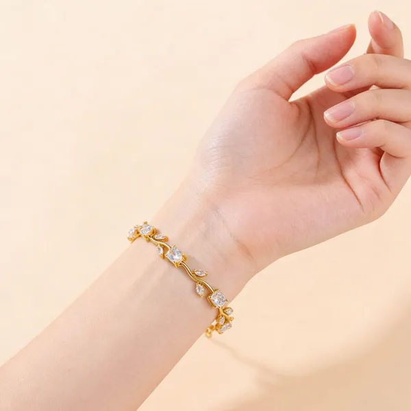 Gold_White_Brass_18K_Plated_Tulip_Floral_Anti-Tarnish_Bracelet