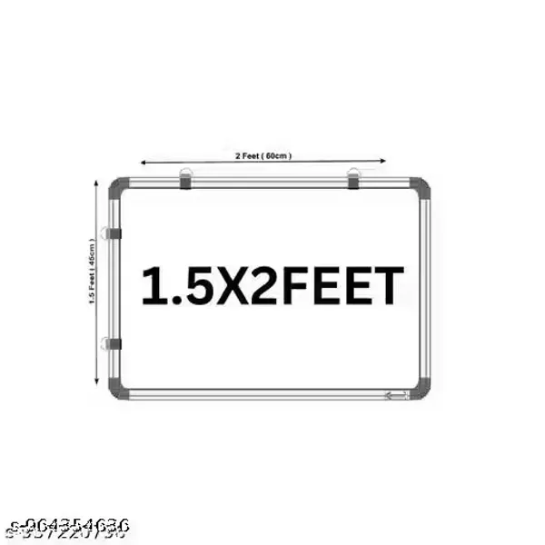 Preha_The_Smart_Choice_Multipurpose_White_Board_60_x_45_cm_(_2_x_1.5_feet_)_Heavy_&_Durable_Dual_Side_Useable_Board_Aluminium_Boundaries_for_Kids_&_Adults_Use_in_Schools,_Home,_Office