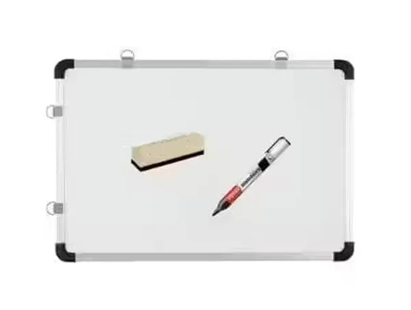 Preha_The_Smart_Choice_Pack_of_1_Double_Sided_Non_Magnetic_Whiteboard_with_Marker_&_Duster_for_Study,_Office,_School,_Tuition_&_Home_Use__1.5x1_feet_Slate