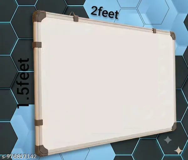 Preha_The_Smart_Choice_Non_Magnetic_2_by_1.5_Ft._Double_Sided_Whiteboard_|_Front_Dry_Erase_Marker_&_Reverse_Chalk_Board_|_Glossy_Surface_|robust_Aluminum_Frame|