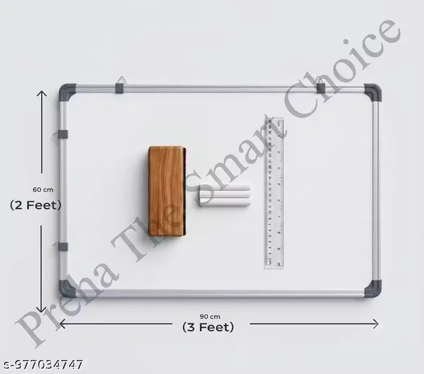 Preha_The_Smart_Choice_3_x_2_white_green_board_duster_chalk_scale_combo_Pack_of_1