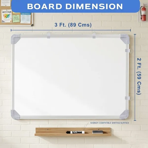 Preha_The_Smart_Choice_3_By_2_White_Board_and_Green__Board_Both_Side_Writing_Board