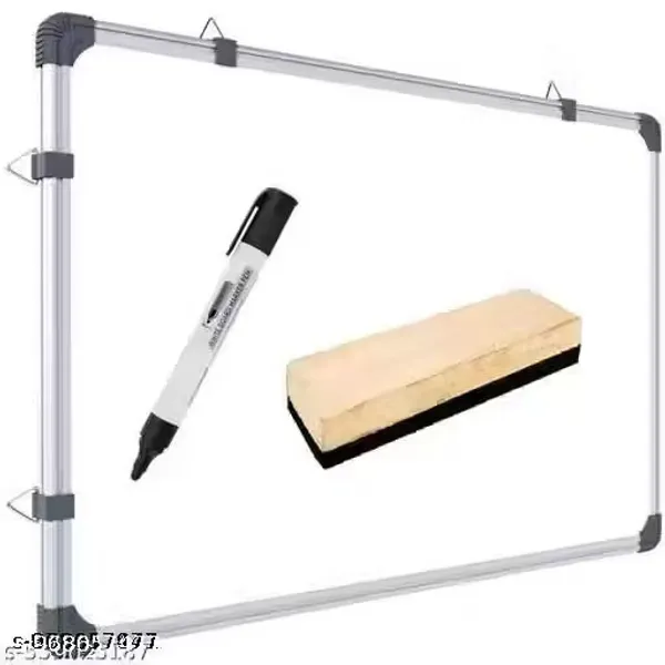 Preha_The_Smart_Choice_Pack_of_1_Whiteboard_2_x_1.5_Feet_Writing_Board_with_Marker_and_Eraser_for_Study,_Office_and_Daily_Use