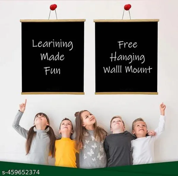 Preha_The_Smart_Choice_Writing_Black_Board_Rollup_With_Wooden_Duster_For_Kids_Drawing_Board_Study_Room_-_Pack_of_2