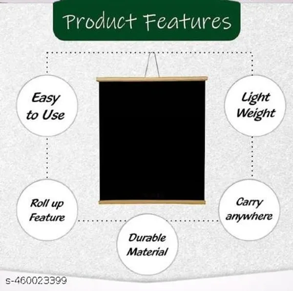 Preha_The_Smart_Choice_Black_Chalkboard_Rollup_Chart_Use_For_Office_Restraunt_And_Kids_Play_Room_Size_60_Cm_x_90_Cm_Color_Black_Chart