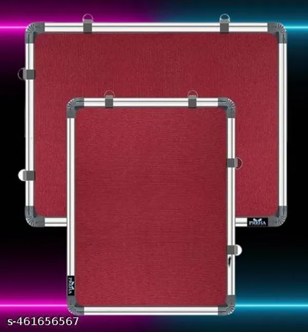 Preha_The_Smart_Choice_Maroon_Notice_Board_With_1_Pin_Box_(60x30cm)_2_x_1_Feet_Heavy_Aluminium_Boundaries_Notice_Board_For_Kids_Adults_Use_In_Schools,_Home,_Office