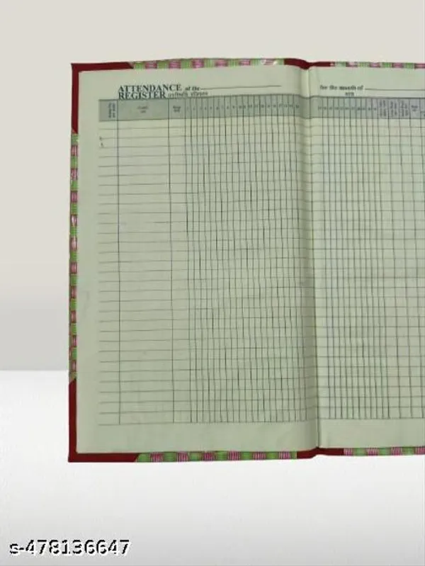 Preha_The_Smart_Choice_Daily_Attendance_Register_|_235_Pages_|_33x20_cm_|_Hardbound_|_31_Days_Format_|_Ideal_for_Corporations,_institutions,_Offices_&_Schools_|_Pack_of_1