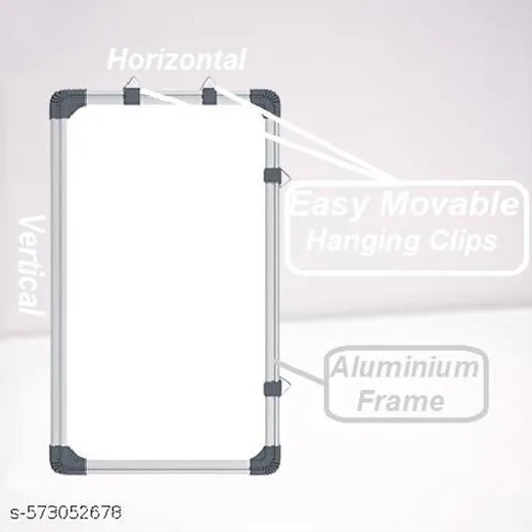 Preha_The_Smart_Choice_2x1._5_Feet_Non_Magnetic_Double_Sided_Chalk_Board_White_Board_Combo_Pack_With_1_Wooden_Duster,_2_Chalk_Holders,_10_Non_Dust_Chalk_Sticks_For_Kids_School_Teaching_59x41cms_Green