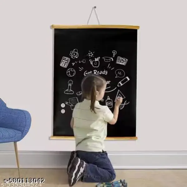 Preha_The_Smart_Choice_1.5x2_Feet_Black_Roll_Board_Up_Chart_For_Kids_Drawing_Board_For_Study_Room_Pack_of_2