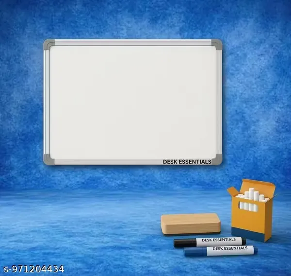 Preha_The_Smart_Choice_1.5x2_Feet_Whiteboard/Blackboard_Combo_with_Double_Marker,_Duster_&_Chalk_�_Double_Sided_Writing_Board_for_School,_Office_&_Home