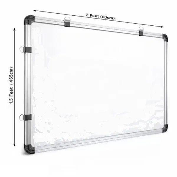 Preha_The_Smart_Choice_Non_Magnetic_Size_-_1.5x2_(45x60_cm)_Feet_White/Green_Board_Whiteboards_for_Kids,_School,_Teaching,_(59x41cms)