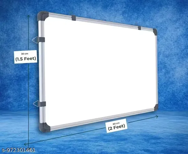 Preha_The_Smart_Choice_Non-Magnetic_1.5x2_Feet_Double_Sided_Both_Side_Writing_one_Side_White_Marker_and_Reverse_Side_Chalk_Board_Surface_(Pack_of_1,_Size_40cm_x_55cm,_White_&_Green)