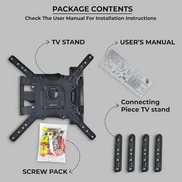 Preha_The_Smart_Choice_35_to_65_Inch_led_TV_Wall_Mount_Movable_Swivel_Corner_Bracket_P4,_Swivel_and_Tilt_Corner,_Full_Motion_Full_Motion_TV_Mount