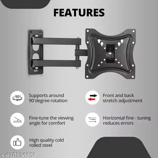 Preha_The_Smart_Choice_Heavy_Duty_TV_Wall_Mount_for_14_to_42_inch_LED/4K/Smart_TV,_Full_Motion_Stand_TV_Stand_Base_(Furniture_Accessories,_Iron)