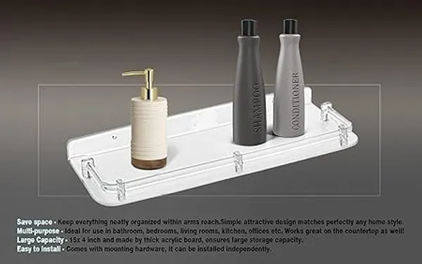Preha_The_Smart_Choice_Premium_Quality_Bathroom_Unbreakable_Plastic_12_Inch_Rectangular_ABS_Shelf_Tray_Acrylic_Wall_Shelf_(Number_of_Shelves_-_1,_Clear)