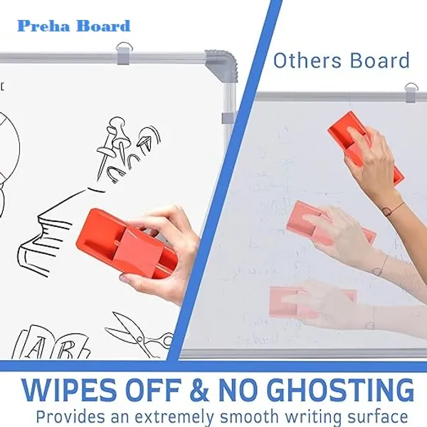 Preha_The_Smart_Choice_Non_Magnetic_2x3_Feet_Glossy_White_Marker_Board_For_Office,_School_Classes_Kids_Daily_To_Do_Lists_Planning_Etc