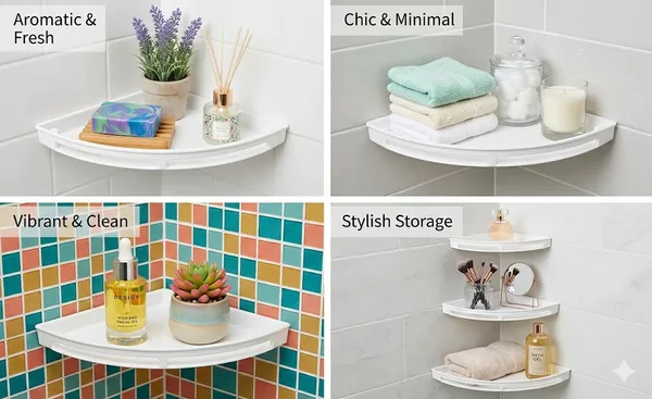 Preha_The_Smart_Choice_Premium_Quality_Bathroom_Corner_Unbreakable_Plastic_3in1_Round_ABS_Tray_Acrylic_Wall_Shelf_(Pack_of_1)_Bathroom_Shelves
