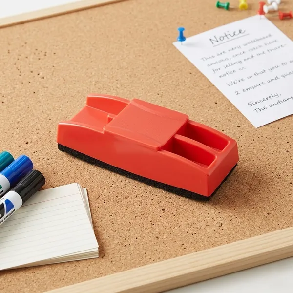 Preha_The_Smart_Choice_Non_Magnetic_White_Board_Duster_,Chalkboard_Eraser,_Blackboard_Cleaner_Compatible_With_Both_Whiteboard_Greenboard_With_Marker_Holder_Assorted_Colour_-_Pack_of_6