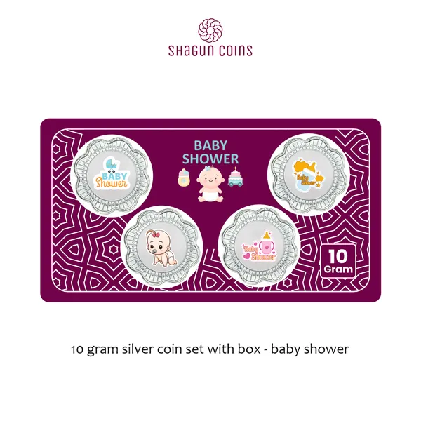 10_GRAM_SILVER_COIN_SET_WITH_BOX_-__Baby_Shower