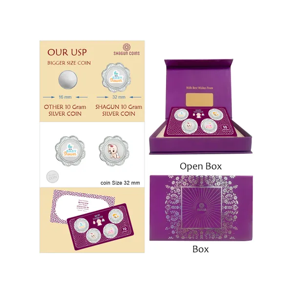 10_GRAM_SILVER_COIN_SET_WITH_BOX_-__Baby_Shower