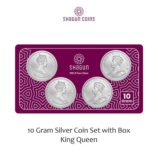 10_GRAM_SILVER_COIN_SET_WITH_BOX_-__King_queen