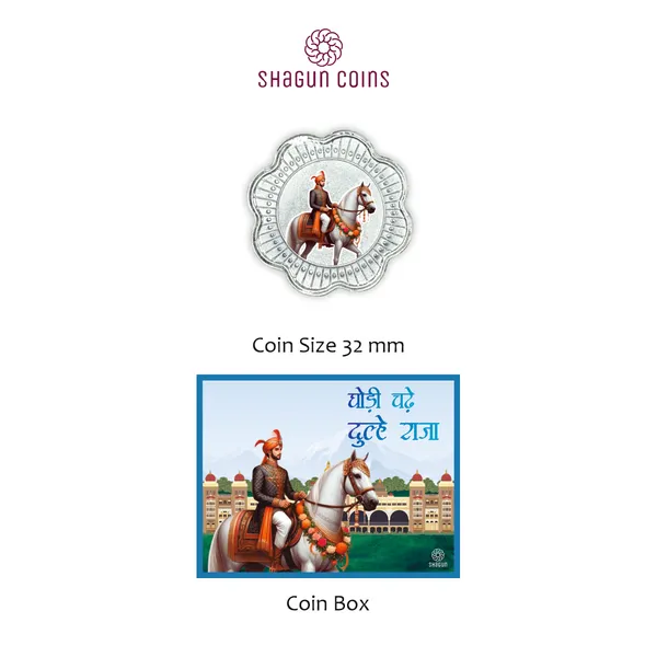 1_GRAM_SILVER_COIN_BOX_-__GHODHI_CHADE_DHULHE_RAJA
