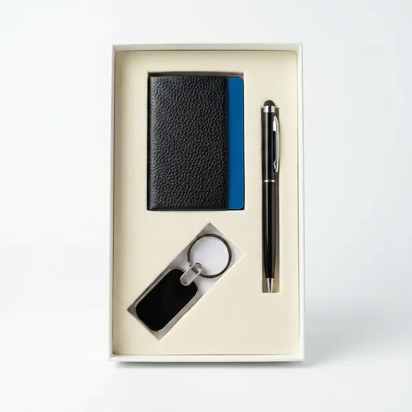 Black_Pu_Leather_Executive_Diary_Pen_Keychain_Combo