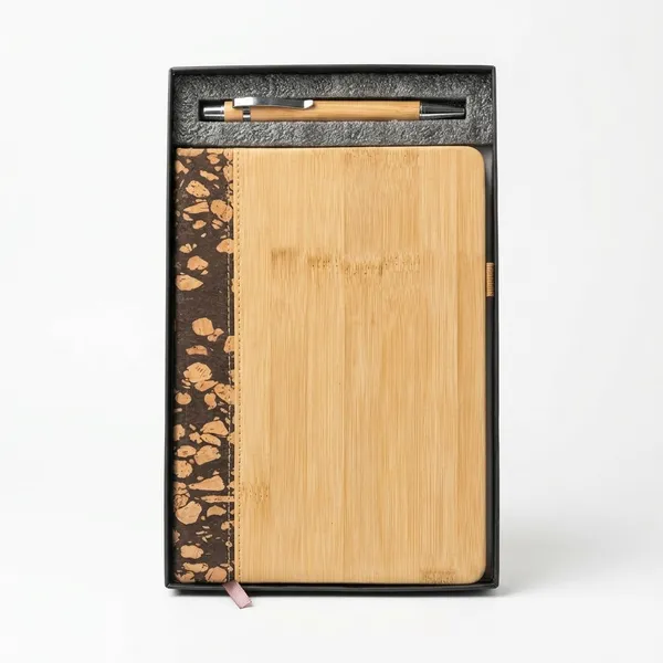 Cream_Bamboo_A5_Eco_Diary_&_Pen_Set