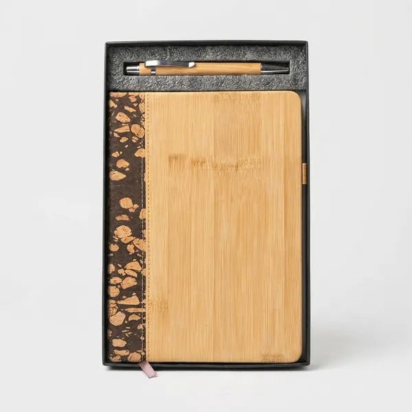 Cream_Bamboo_A5_Eco_Diary_&_Pen_Set