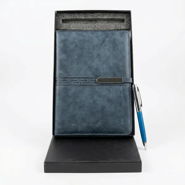 Blue_Pu_Leather_Diary_&_Pen_Executive_Gift_Set