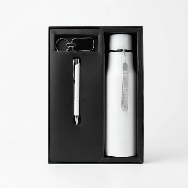 Off_White_Stainless_Steel_Bottle_Pen_Keychain_Gift_Set