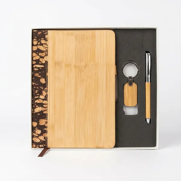 Bamboo_Metal_Eco_Executive_Diary_Keychain_Pen_Combo