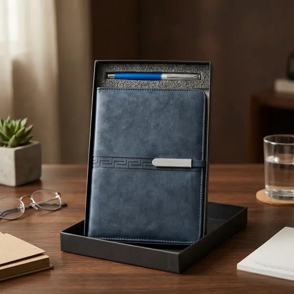 Blue_Pu_Leather_Diary_&_Pen_Executive_Gift_Set