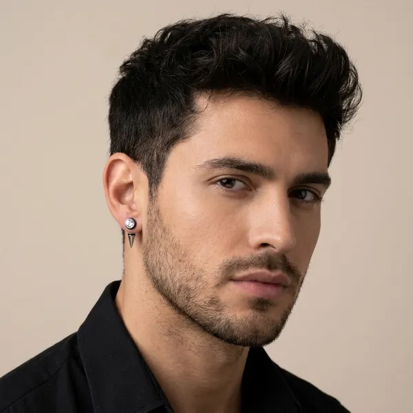 Fake_Plug_Earrings_With_Cubic_Zirconia_Stainless_Steel_Stud_Earring_(Pack_Of_2)
