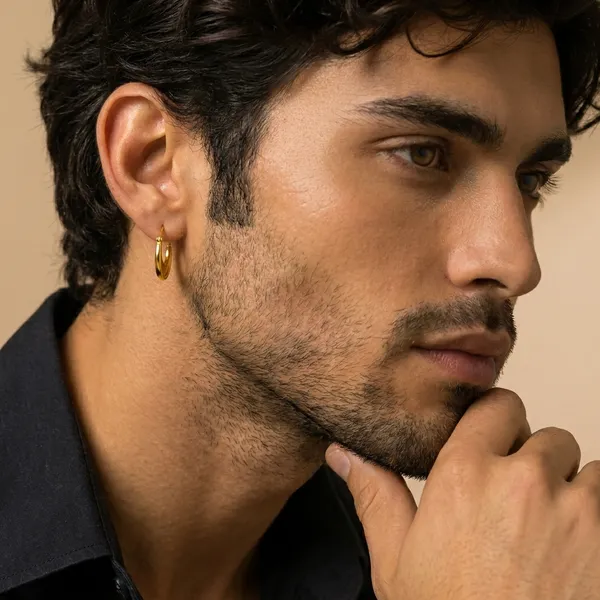 Gold-Plated_Brass_Crescent_Moon_Hoop_Earrings_For_Men_(Pack_Of_2)