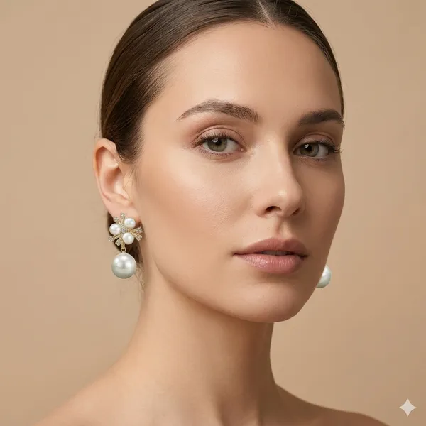 White_Pearl_Crystal_Accent_Floral_Drop_Earrings_And_Pearl_Flower_Drop_Earrings_For_Women_(Pack_Of_3)