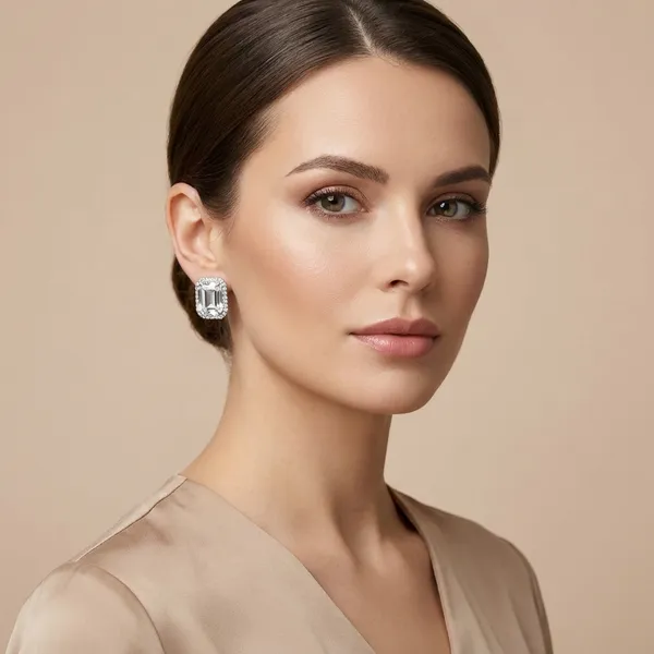 Golden_Alloy_Square_Pearl_Crystal_Border_Stud_Earrings_And_White_Crystal_Rectangular_Halo_Stud_Earrings_For_Women_(Pack_Of_2)