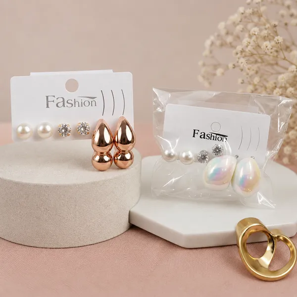 Golden_Alloy_Pearl_Crystal_Stud_Earring_Set_And_Elegant_Pearl_Crystal_Rose_Gold_Drop_Earrings_For_Women_(Pack_Of_2)