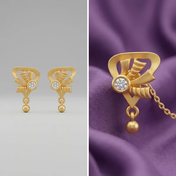 Golden_Alloy_Geometric_Crystal_Accent_Drop_Earrings_For_Women_-_Pack_Of_2