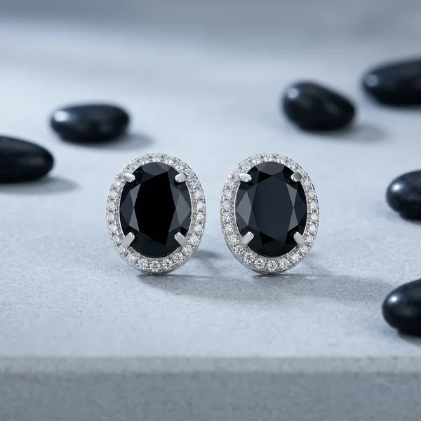 Black_Alloy_Oval_Stone_Crystal_Halo_Stud_Earrings_For_Women_-_Pack_Of_2