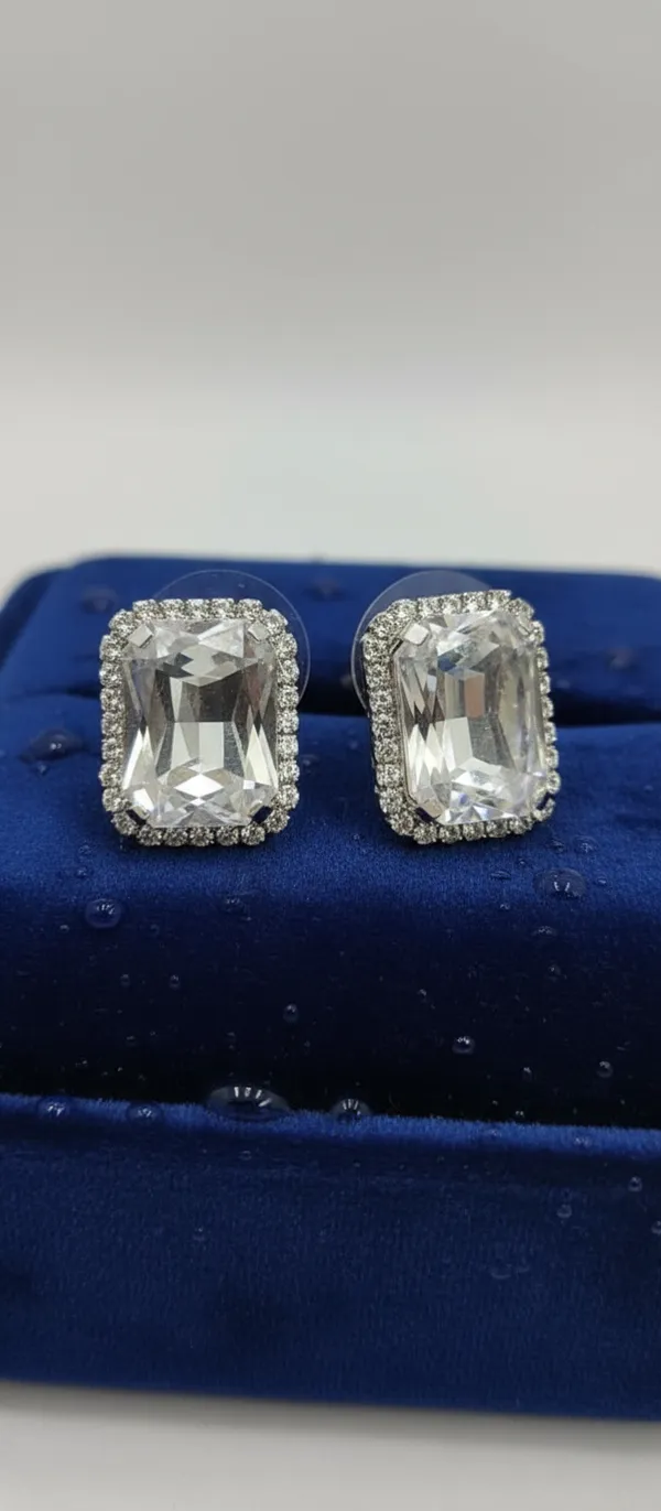 Golden_Alloy_Square_Pearl_Crystal_Border_Stud_Earrings_And_White_Crystal_Rectangular_Halo_Stud_Earrings_For_Women_(Pack_Of_2)