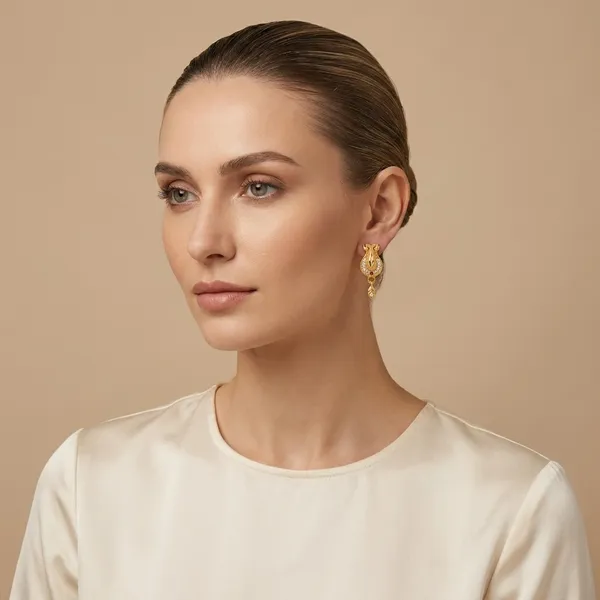 Traditional_Gold_Plated_Cz_Stone_Earrings