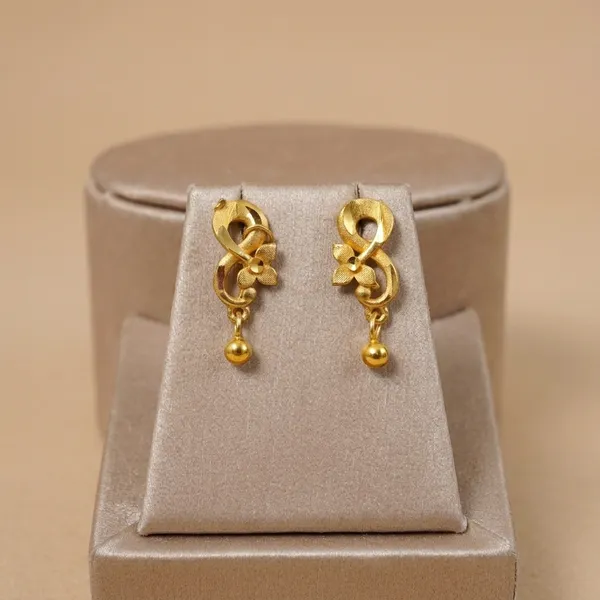Gold_Plated_Floral_Loop_Stud_Earrings_For_Women_Lightweight_Daily_Wear